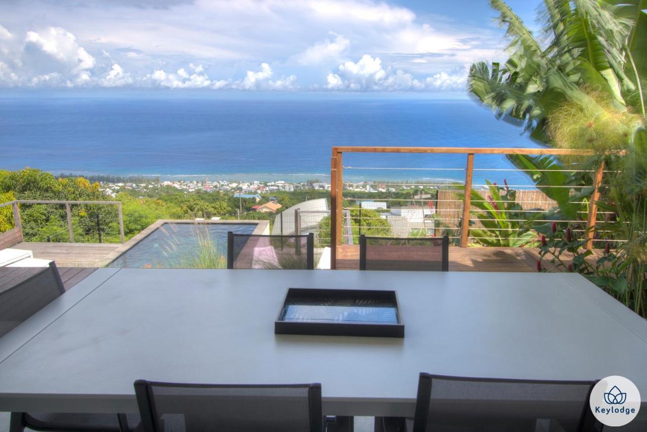 Villa Paloma 4 Etoiles Avec Piscine Et Vue Exceptionnelle Sur L'Ocean A Saint-Leu Exterior foto