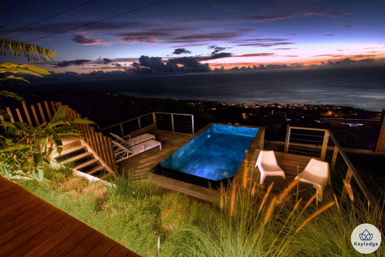 Villa Paloma 4 Etoiles Avec Piscine Et Vue Exceptionnelle Sur L'Ocean A Saint-Leu Exterior foto